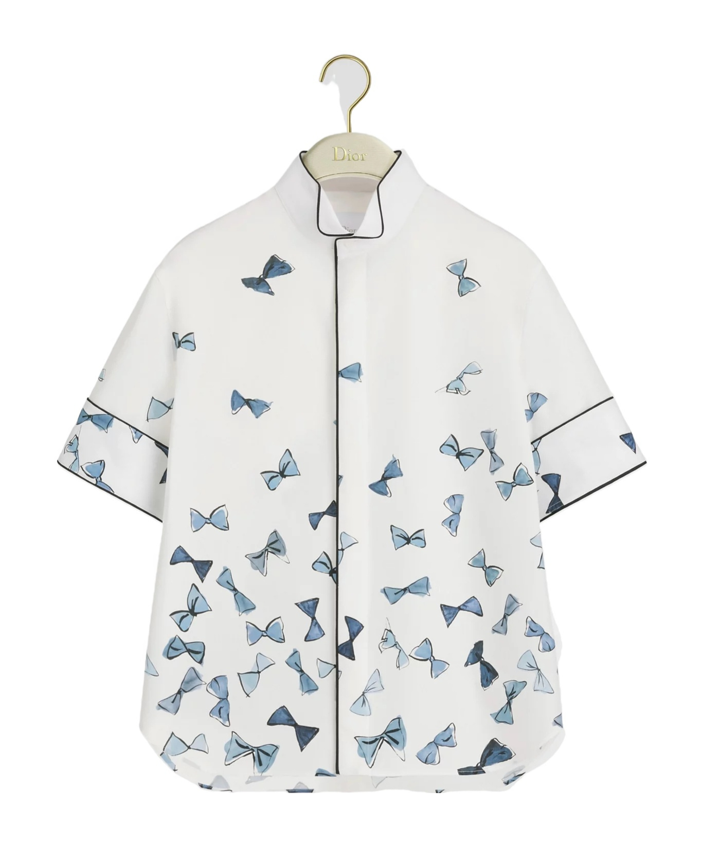 Dior Iviera Short-sleeved Blouse In White