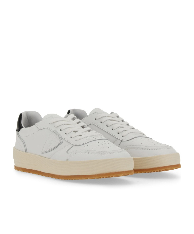 Philippe Model Logo Patch Low-top Sneakers In White