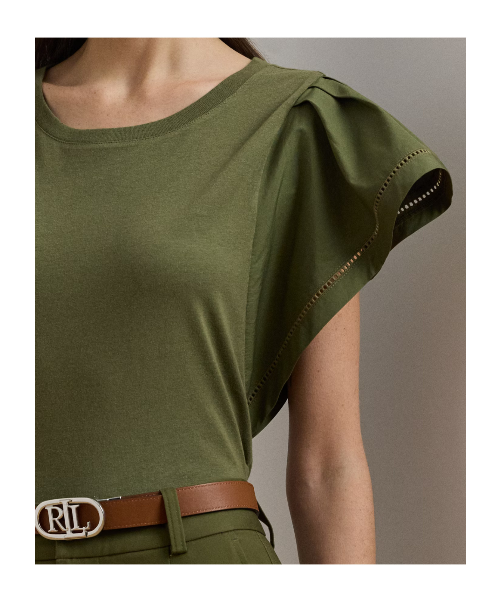 Ralph Lauren Bresha Short Sleeve T Shirt In Green