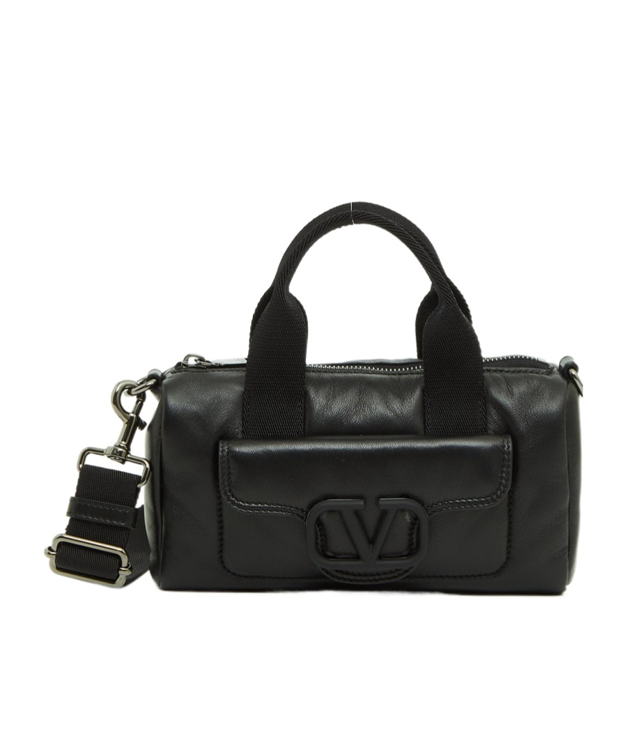 VALENTINO GARAVANI VLOGO SIGNATURE LEATHER TOTE BAG 