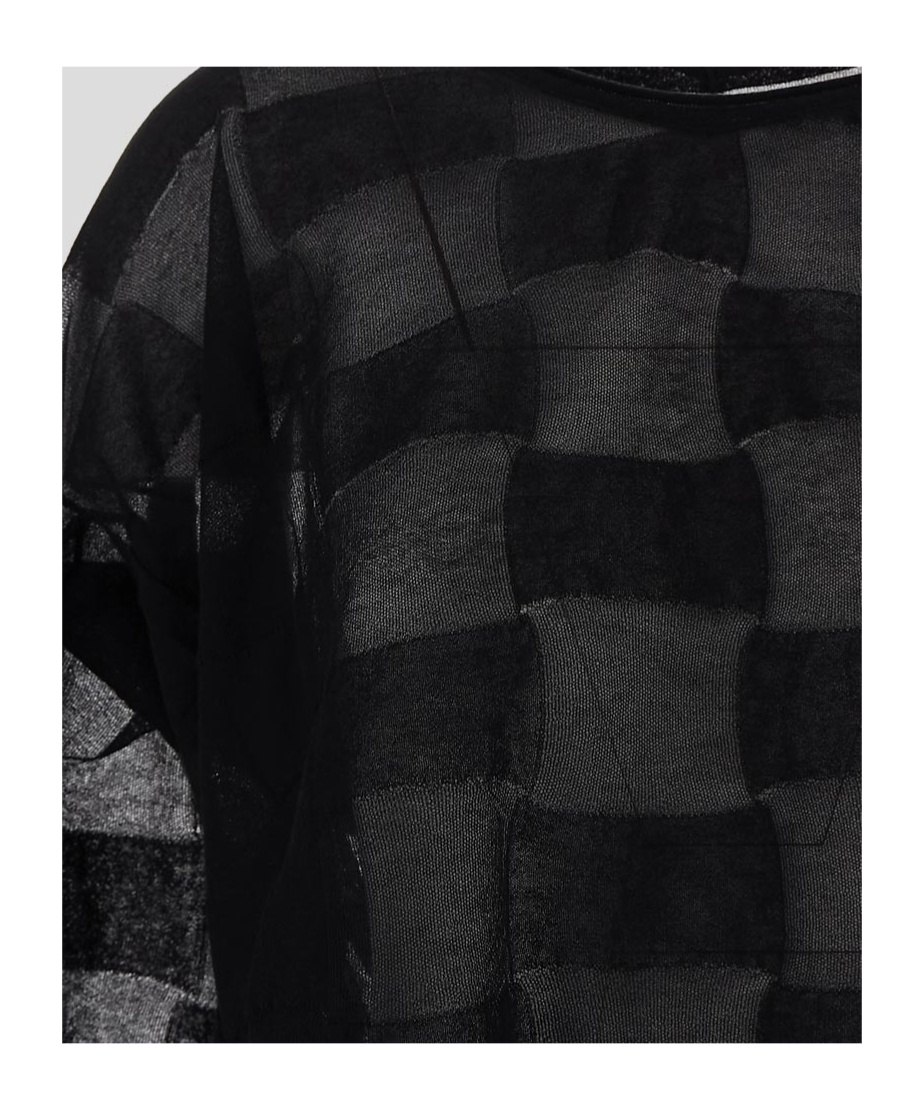 Shop Uma Wang Long Sleeve Top Square In Black