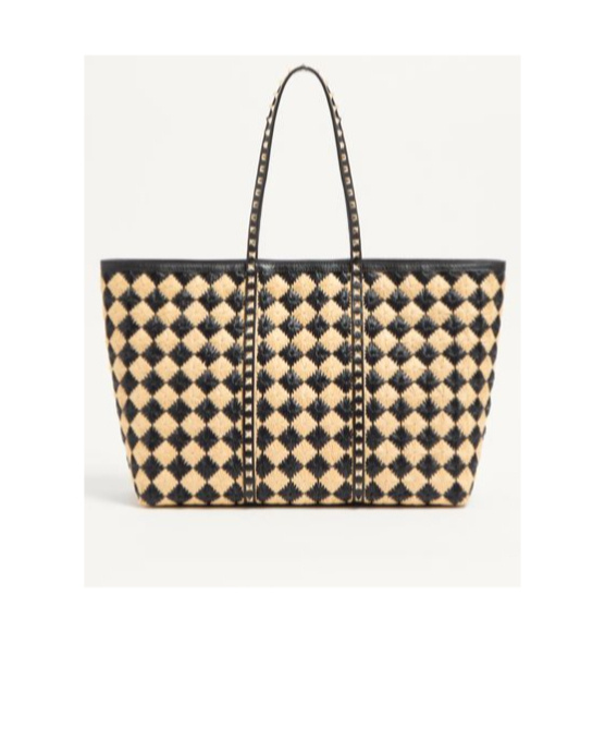 Valentino Double Handle Shoulder Bag In Nude