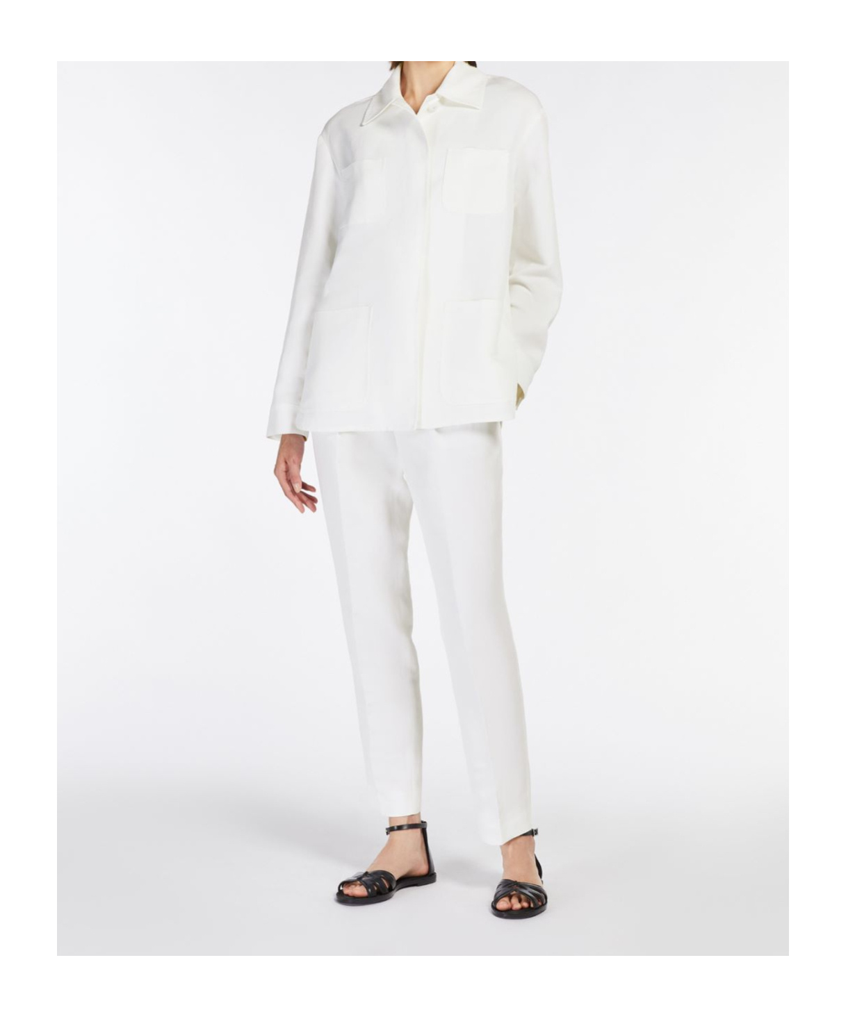 Max Mara Carrot Pants In White