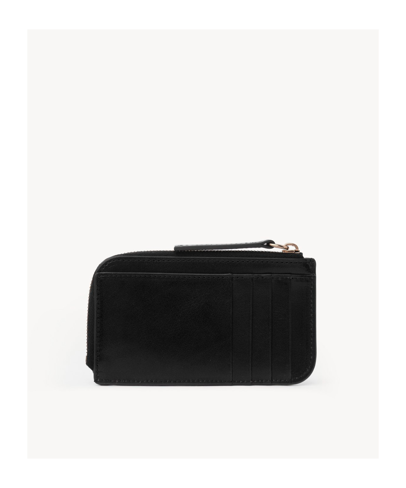 Chloé Logo Wallet In Black