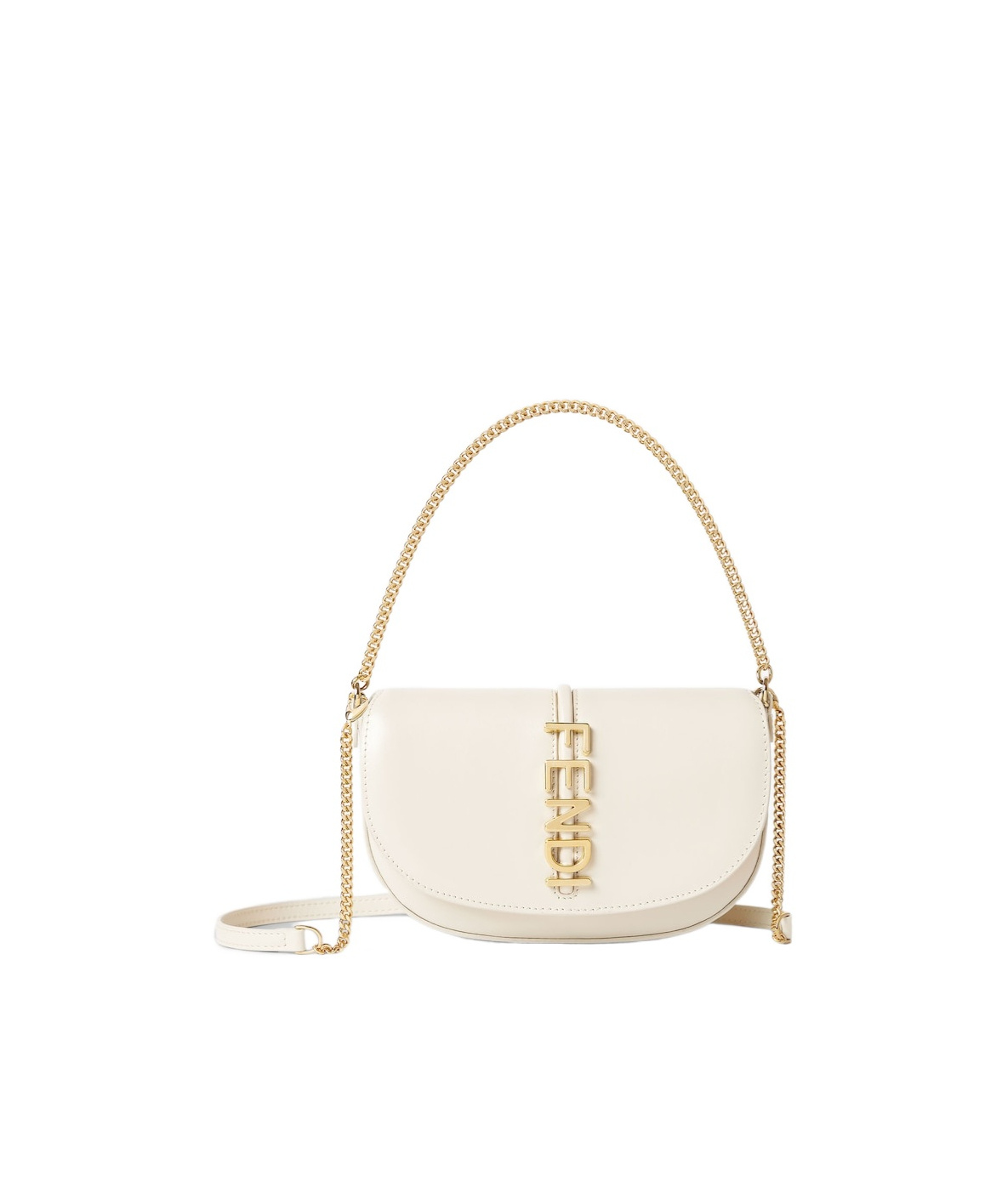 Fendi Graphy Wallet On Chain In White