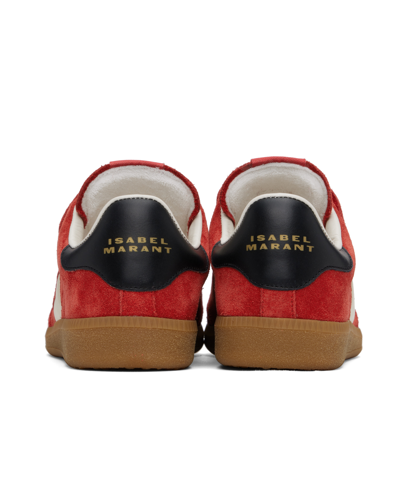 Isabel Marant Suede Sneakers With Rubber Sole And Contrast Heel Tab In Multi