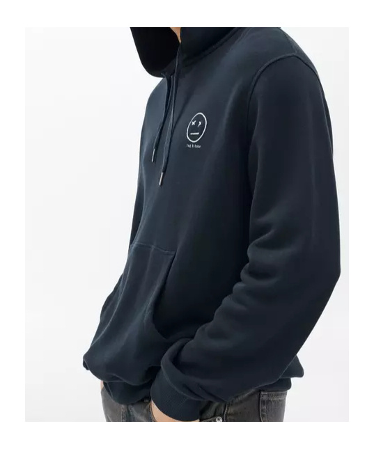 Rag & Bone Long Sleeve Hooded Sweatshirt In Multi
