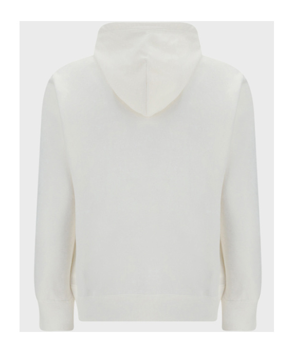 Comme Des Garçons Play Heart-patch Zipped Hoodie In White