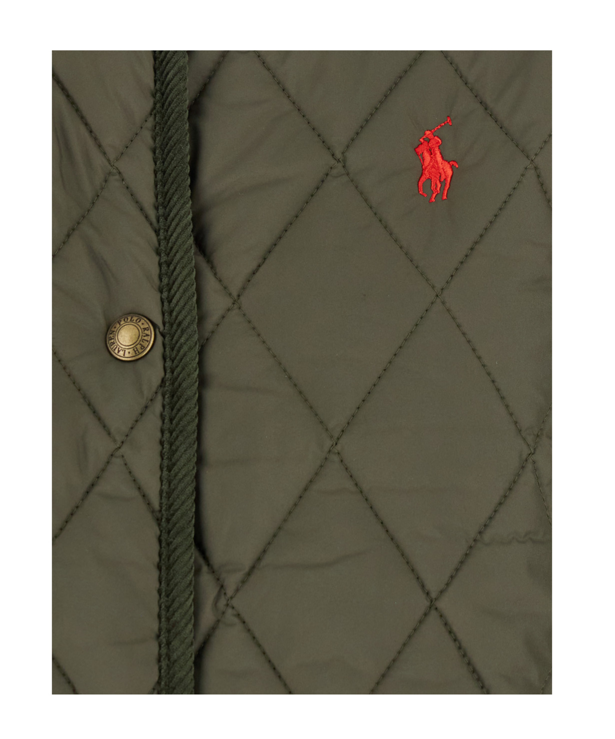 Polo Ralph Lauren Water Repellent Quilted Barn Jacket In Green