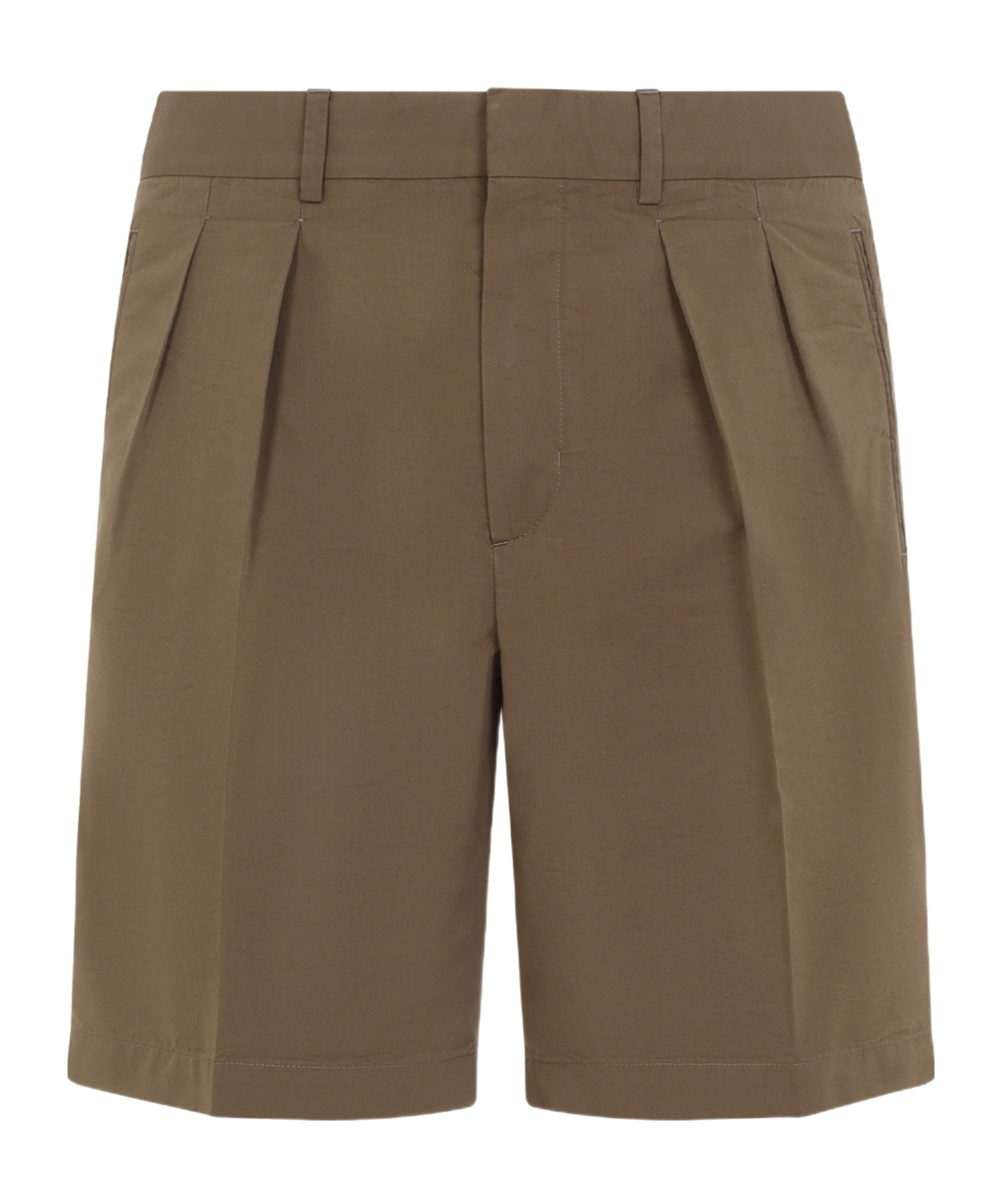 Tom Ford Tailored Shorts With Back Slit Pockets In Brown