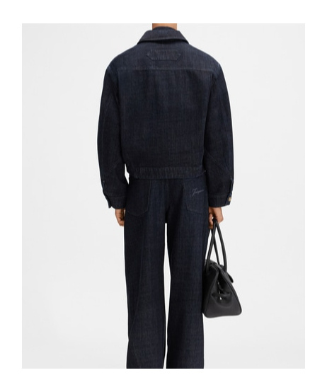 Jacquemus Lapel Long Sleeve Casual Jacket In Blue
