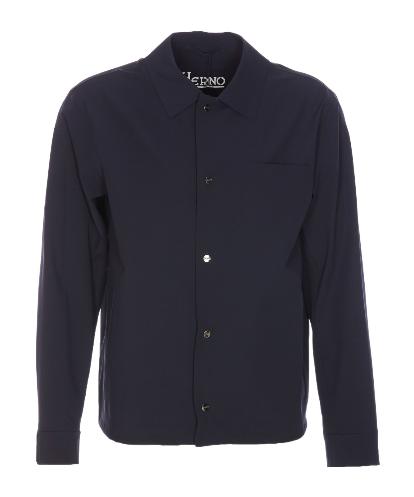Herno Long-sleeved Casual Jacket In Black