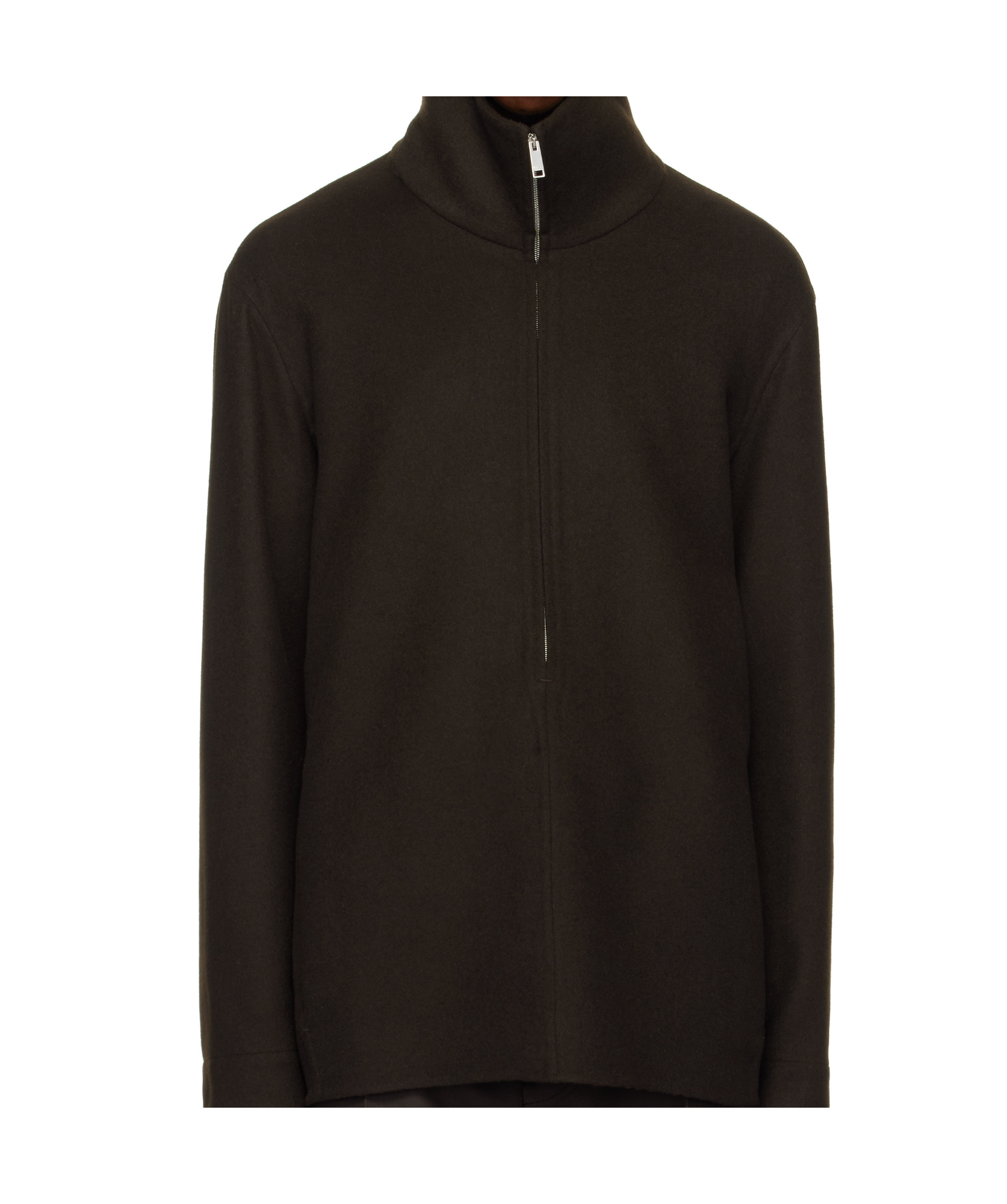 Shop Zegna Long-sleeved Jacket In Black