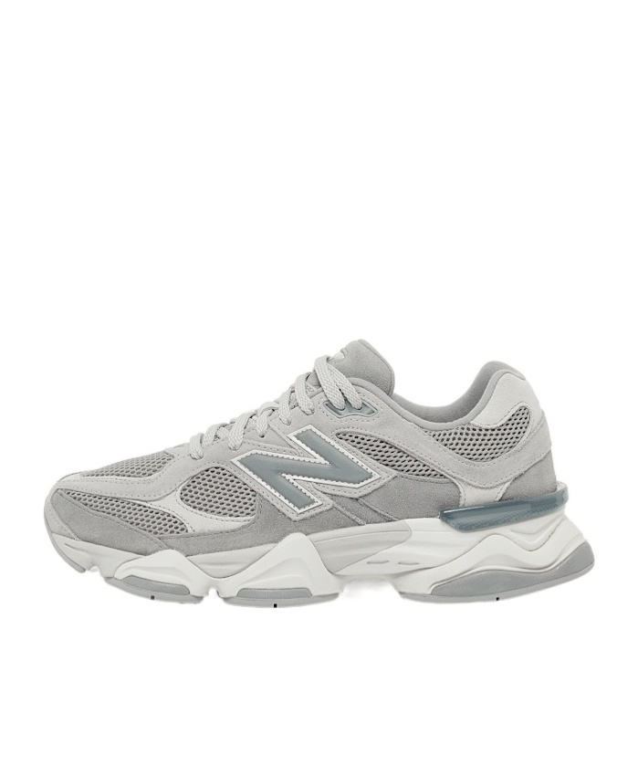 New Balance Mens Slate Grey White Grey 9060 Suede And Mesh Low-top Trainers In Pink