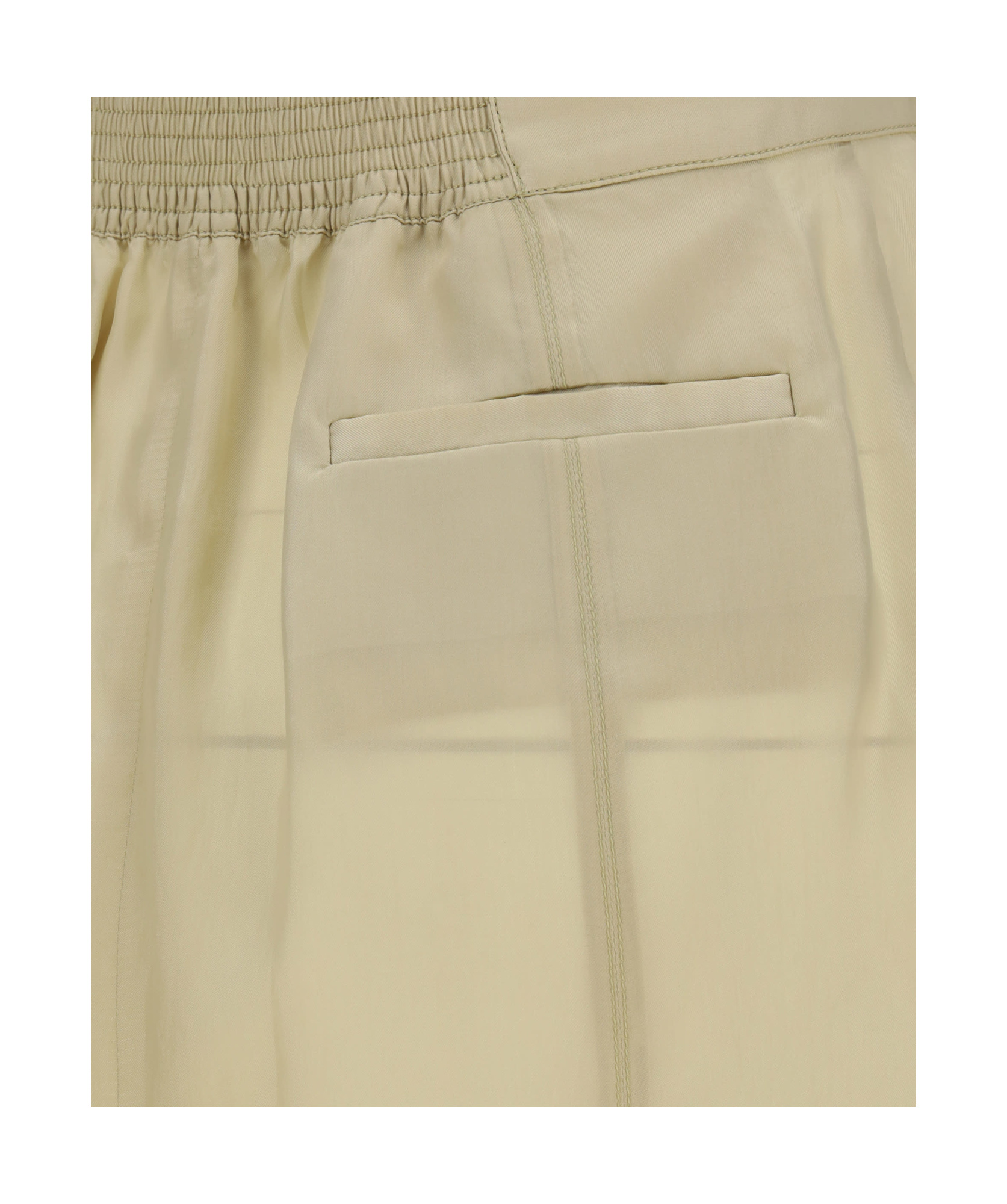 Saint Laurent Jupe Twill Bemberg Mini Skirt In Nude