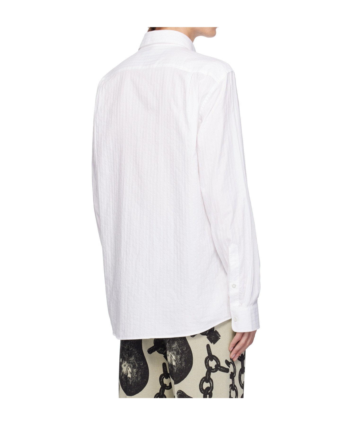 Vivienne Westwood White Two Button Krall Shirt In White