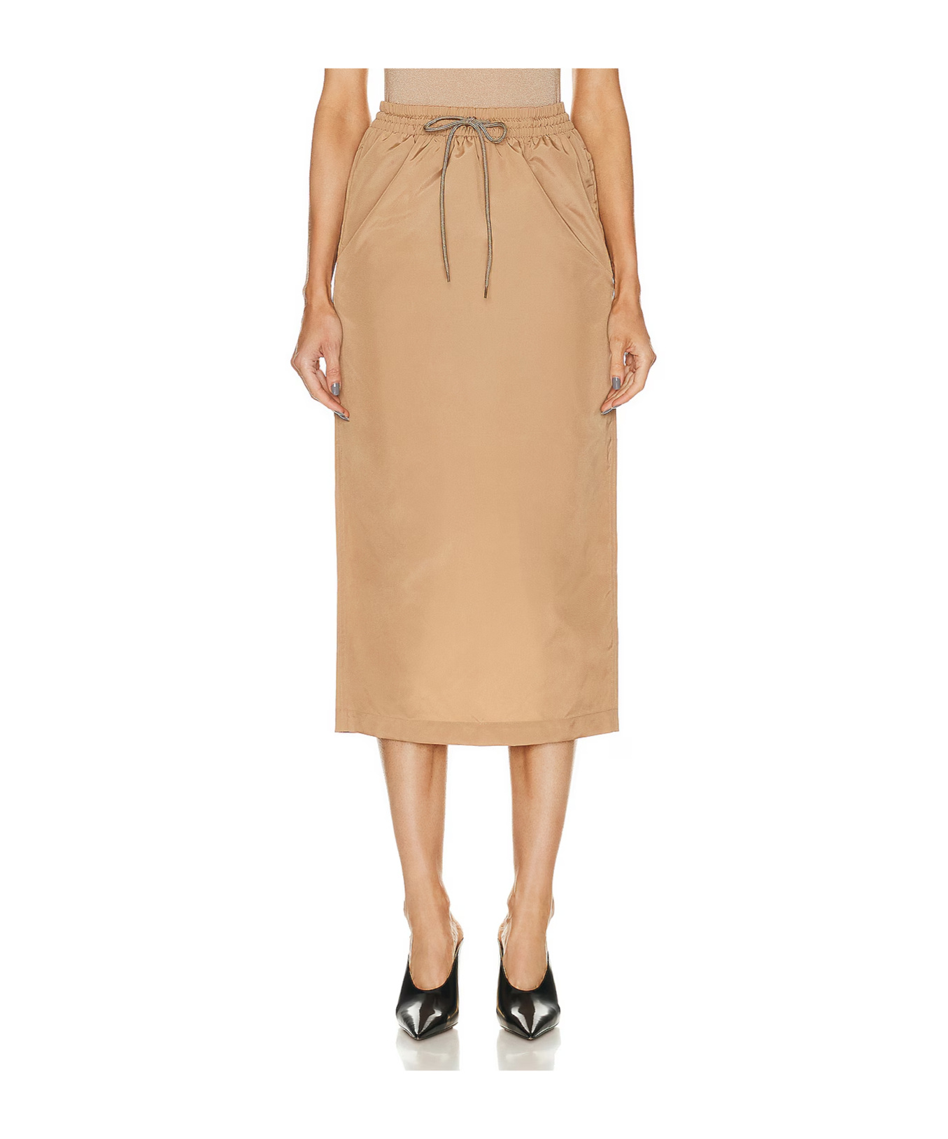 WARDROBE.NYC DRAWSTRING WAIST SKIRT