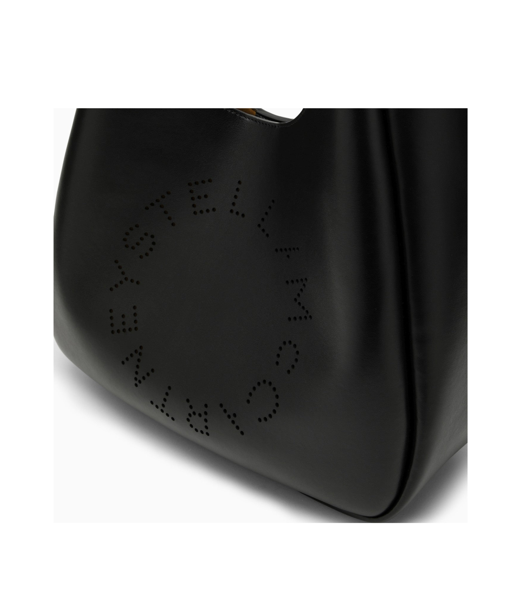 Stella Mccartney Cut-out Logo Tote Bag In Black