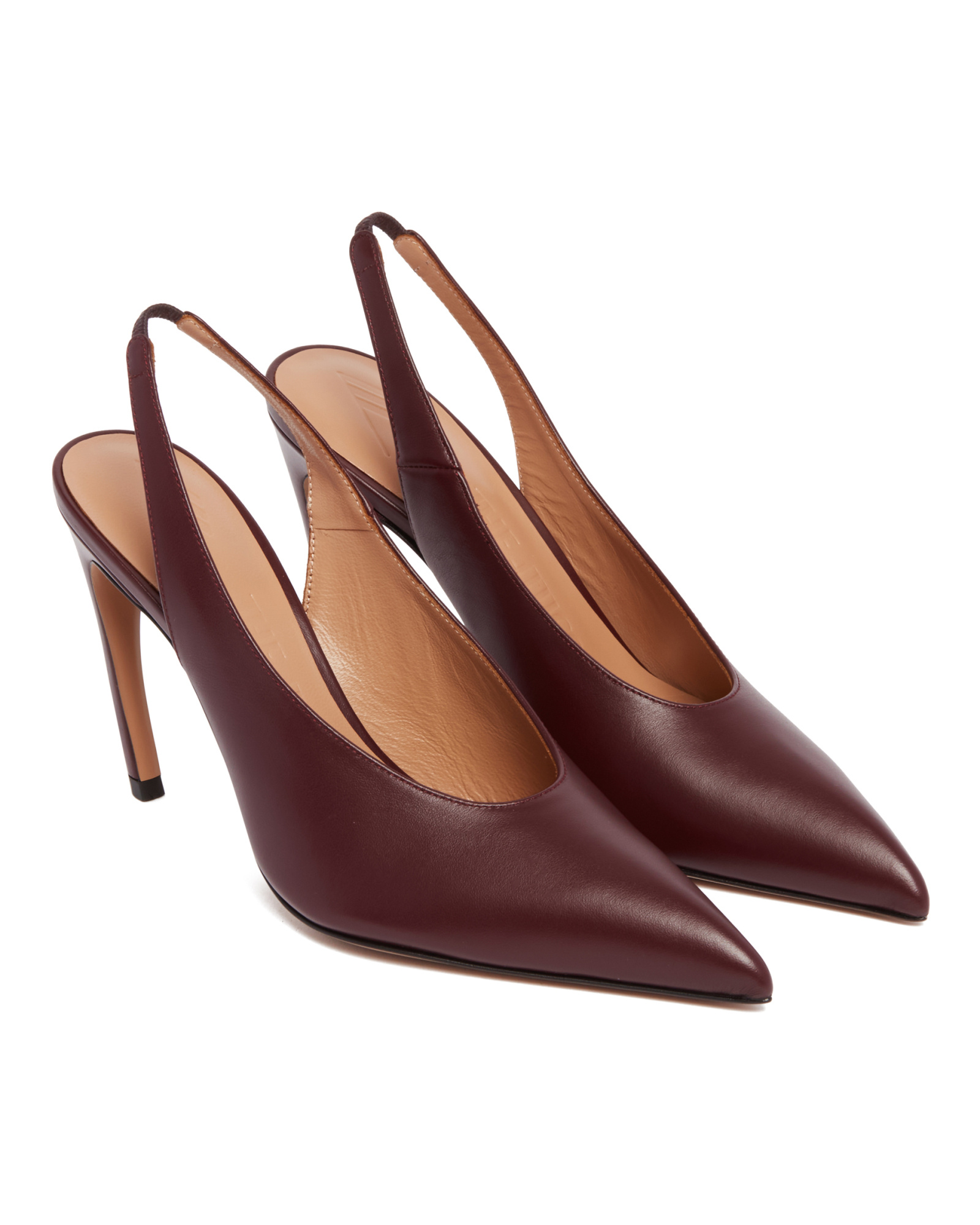 Attico Pointed High Heels In Red