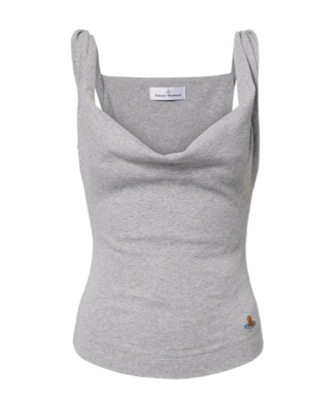 Vivienne Westwood Anna Cotton-blend Jersey Tank Top In Gray