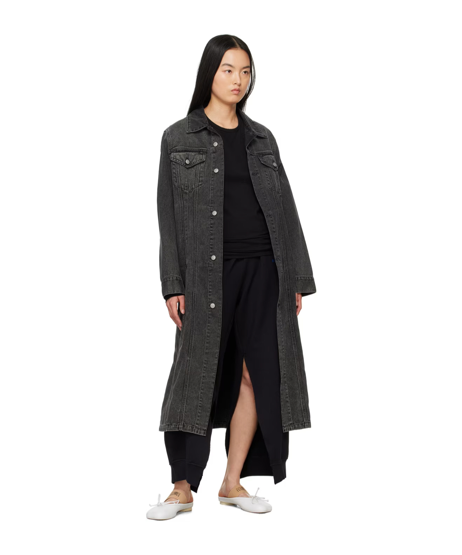 MM6 MAISON MARGIELA LONG DENIM JACKET 