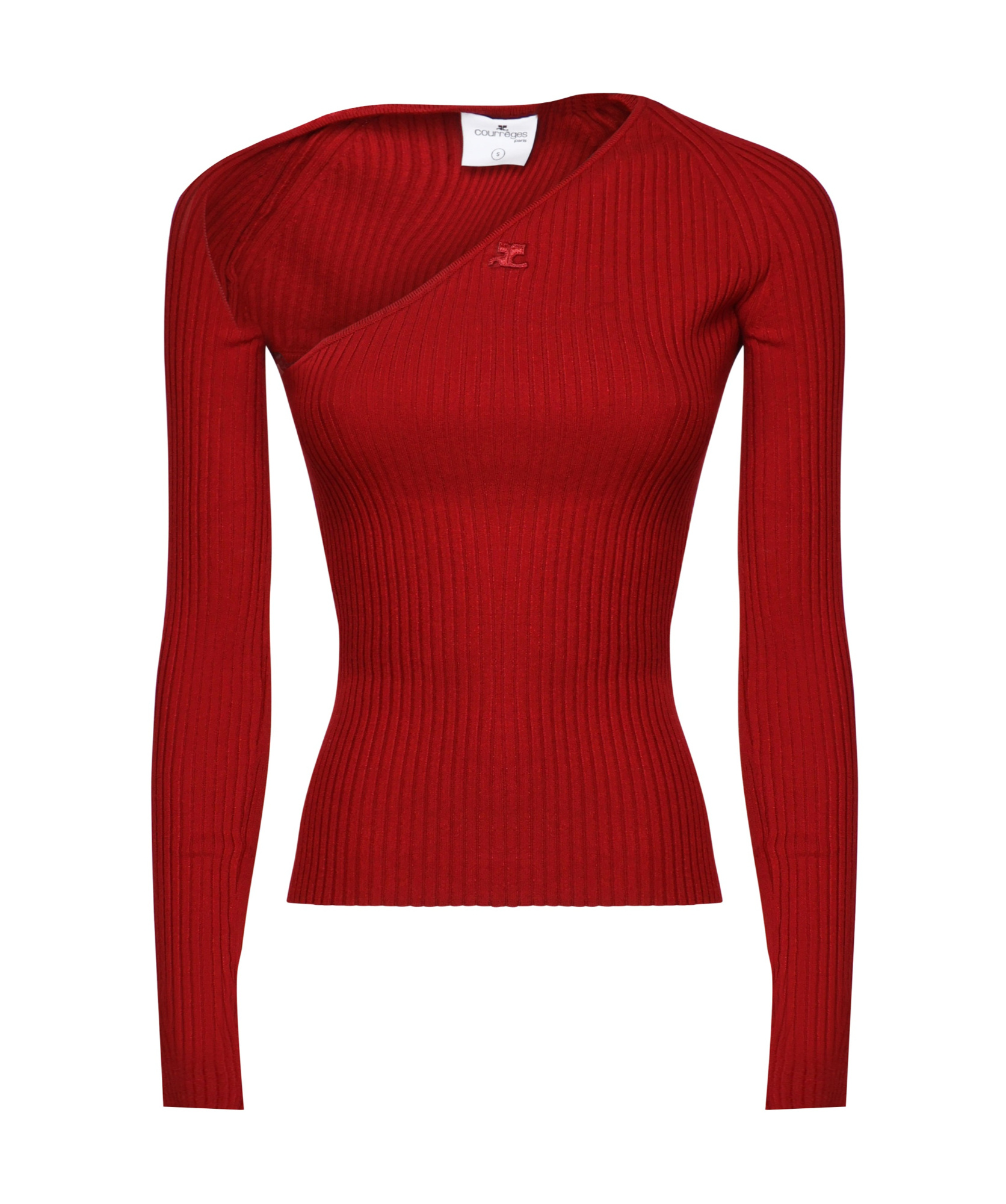 COURRÈGES COURRÈGES LONG-SLEEVED KNITTED JUMPER