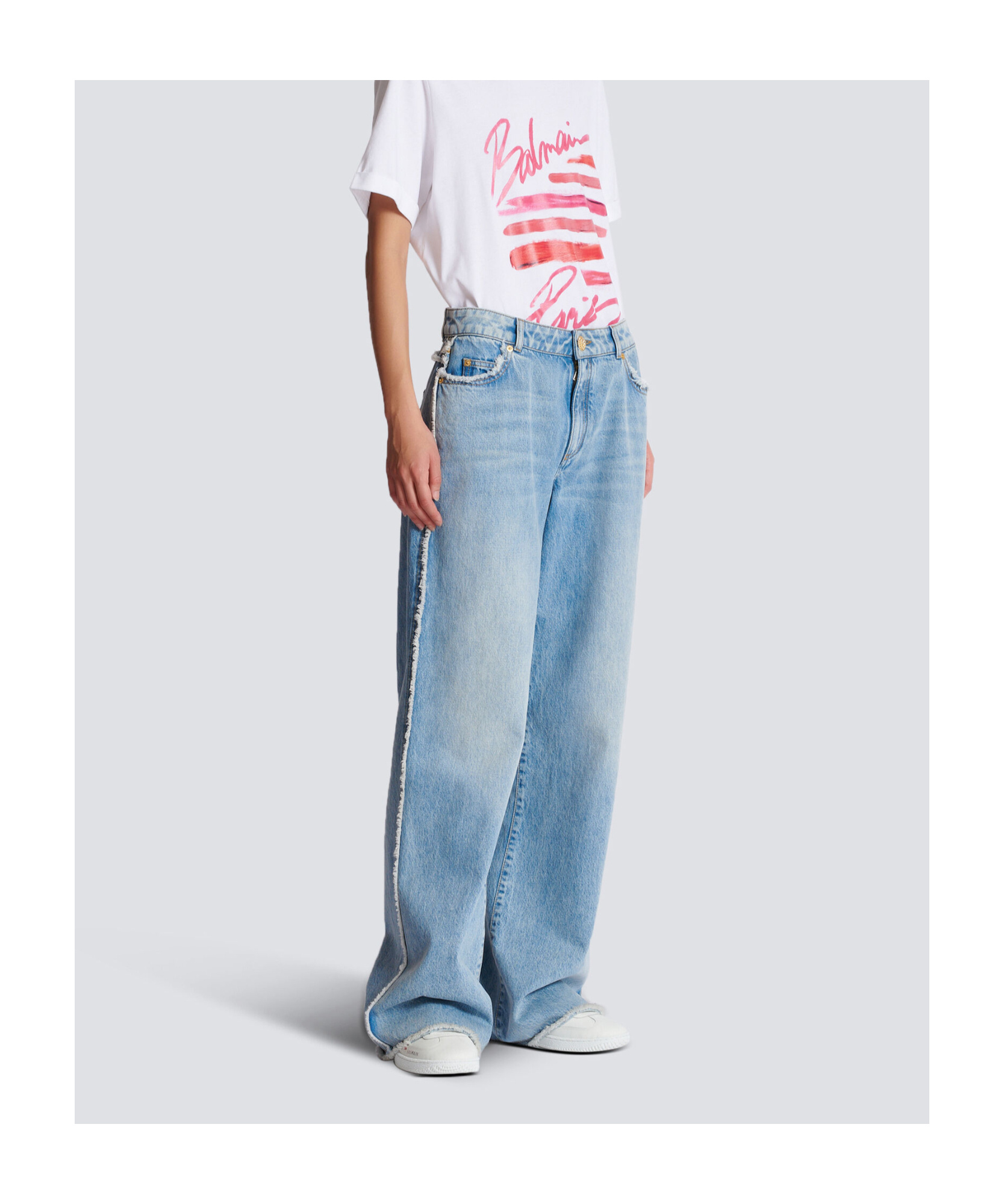 Balmain Straight Jeans In Blue