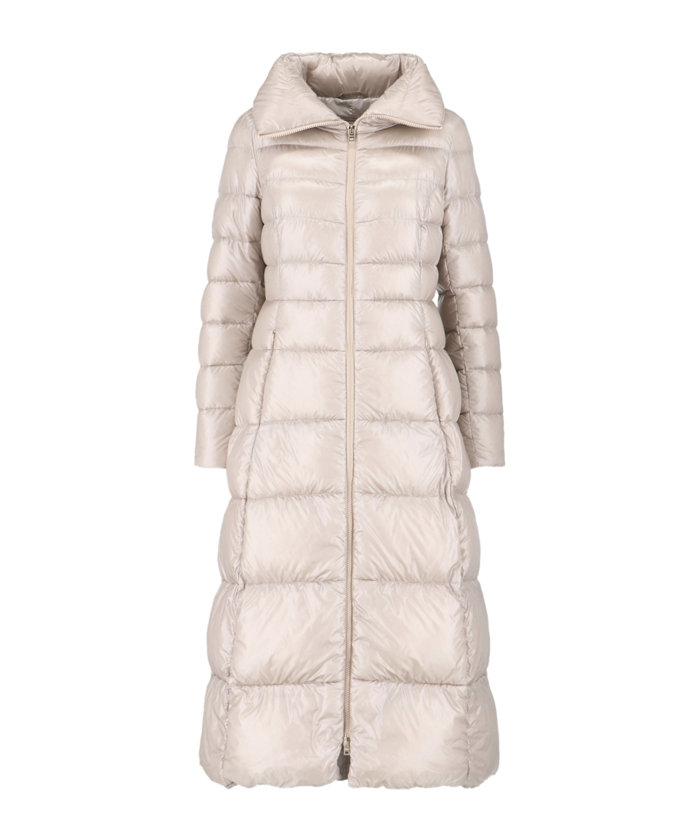 Herno Maxi Belted Down Jacket In Neutral
