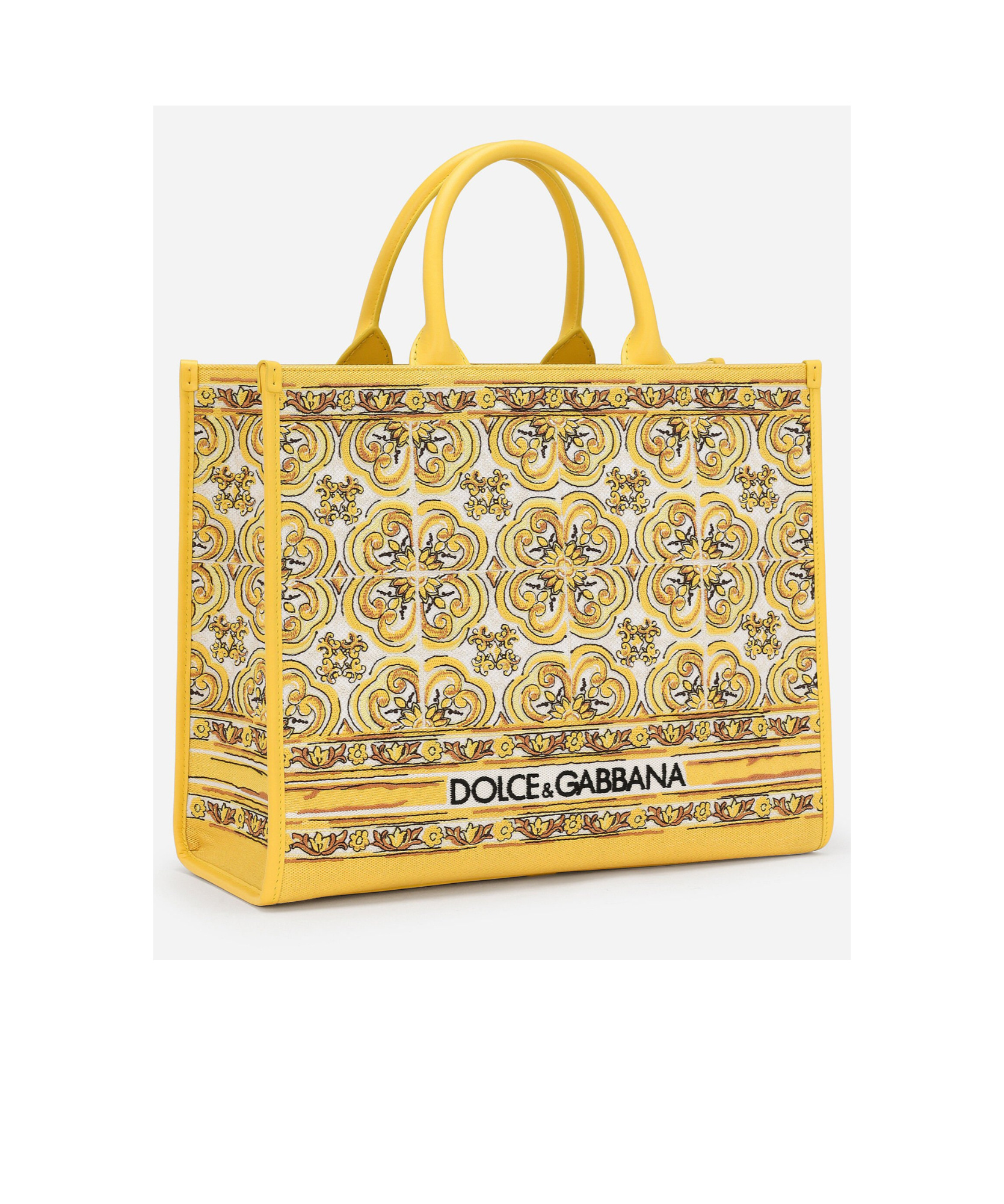 DOLCE & GABBANA MEDIUM DG DAILY CANVAS TOTE BAG 