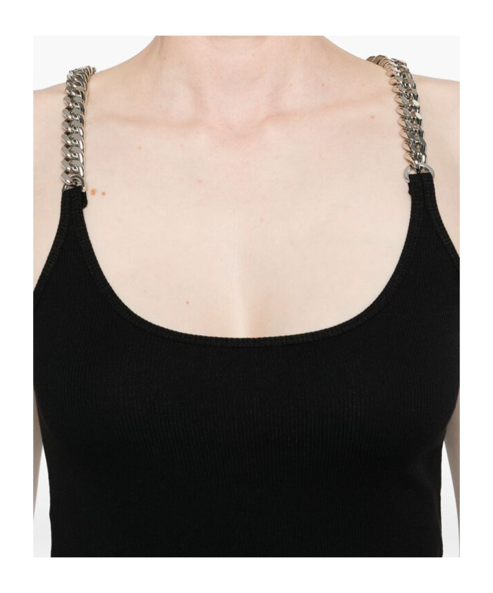 Stella Mccartney Chain Shoulder Strap Vest In Black