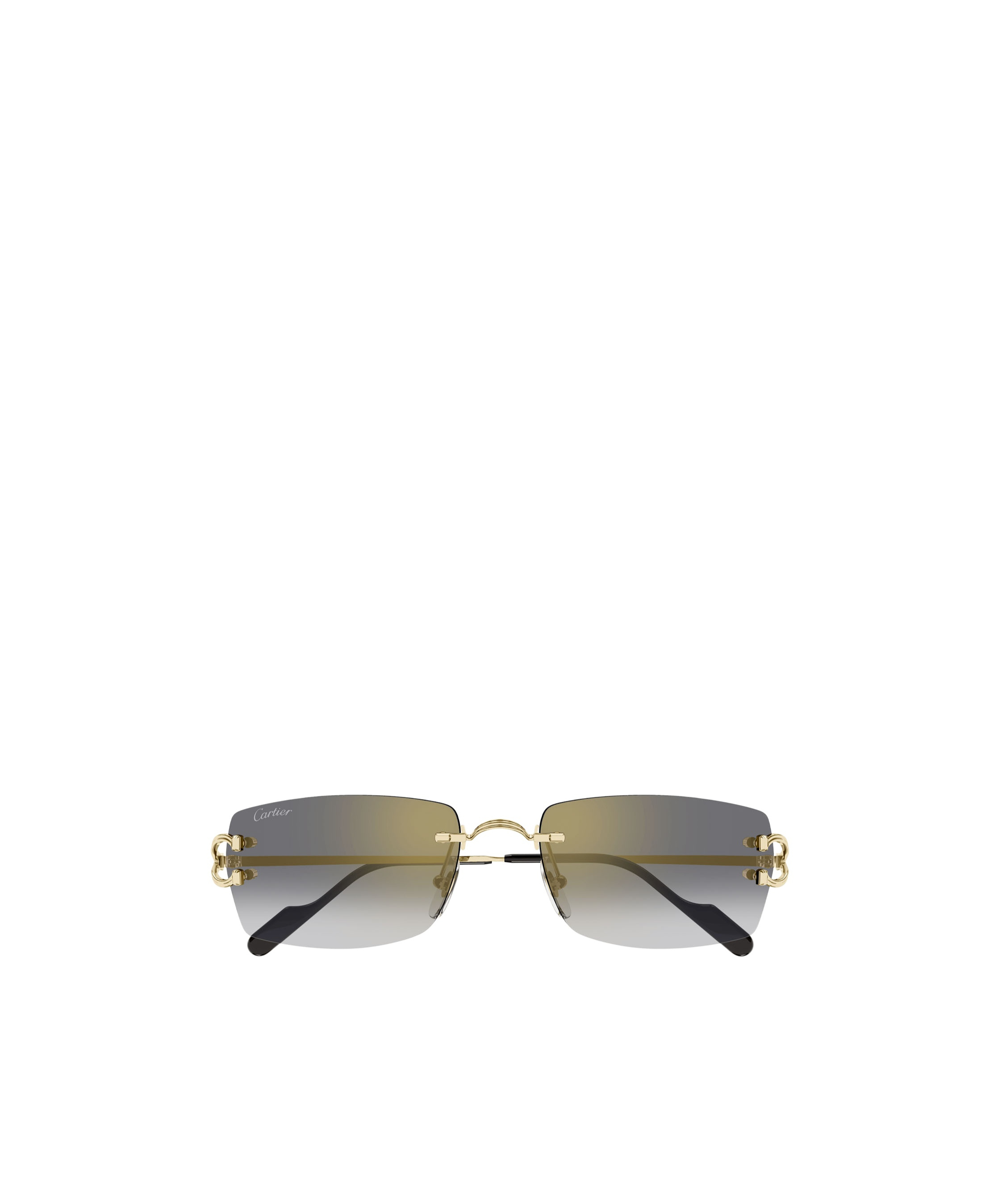 Cartier Rectangular Sunglasses In Gray