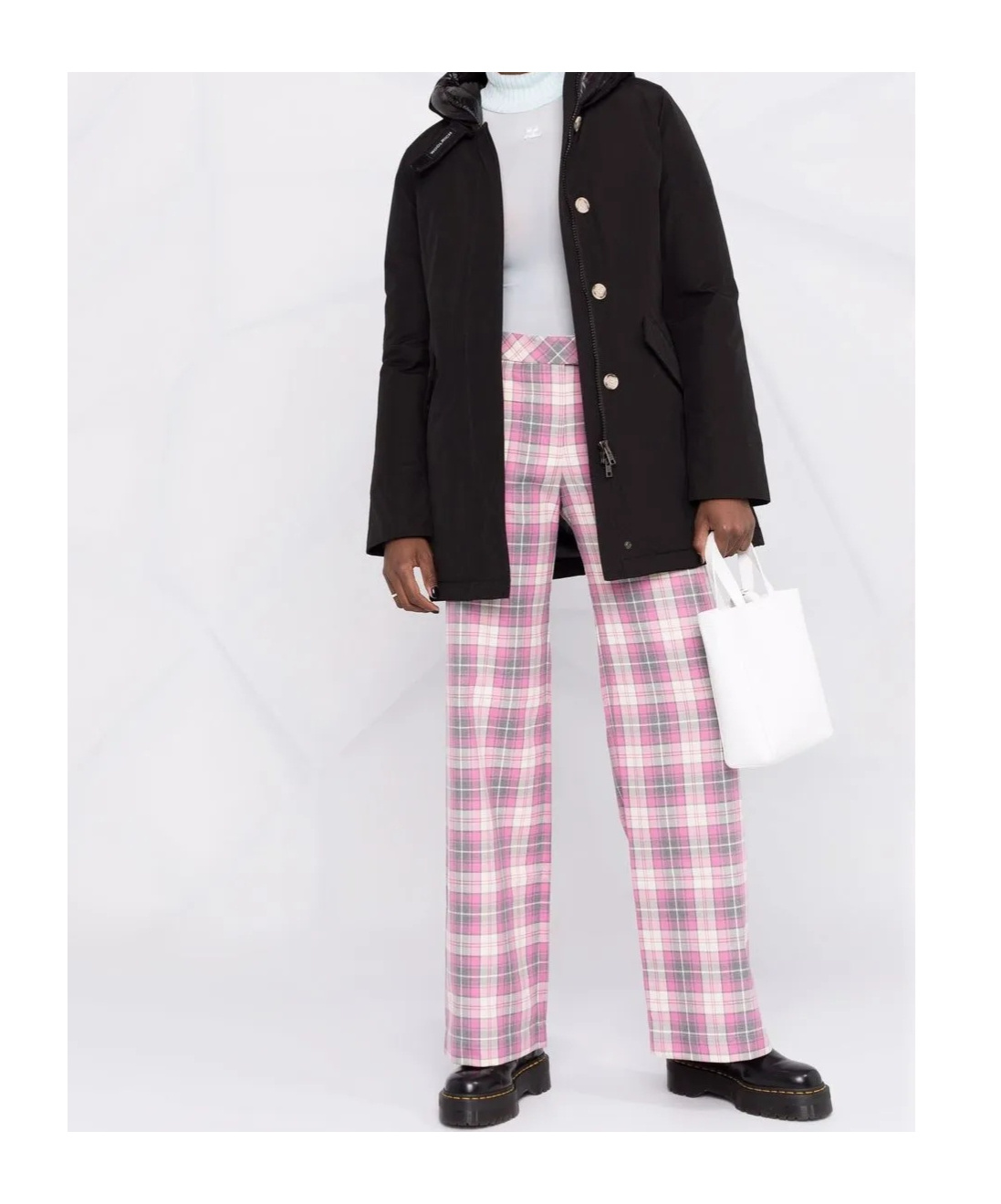Woolrich Hooded Down Jacket In Black