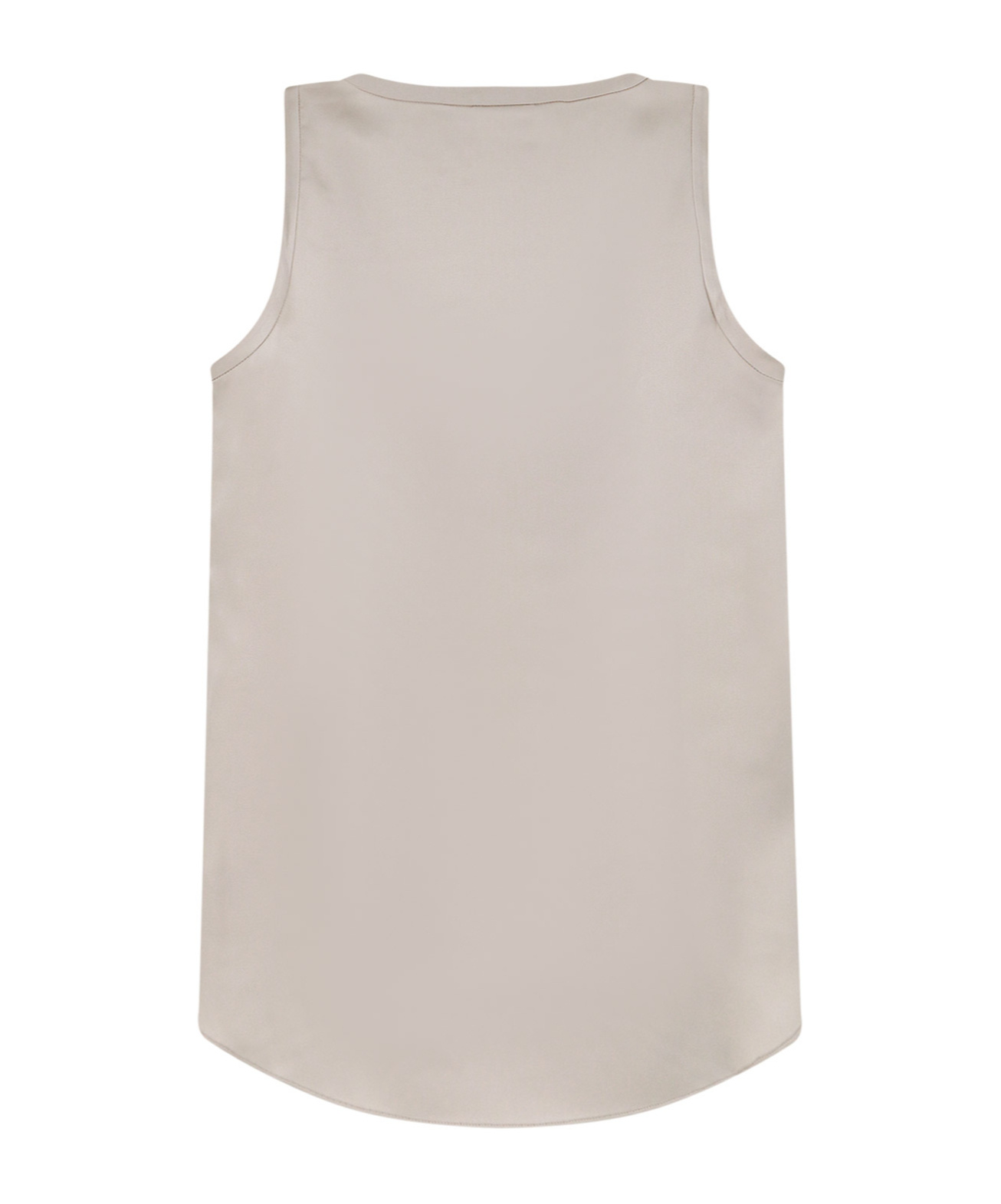 Brunello Cucinelli Satin Tank Top In White