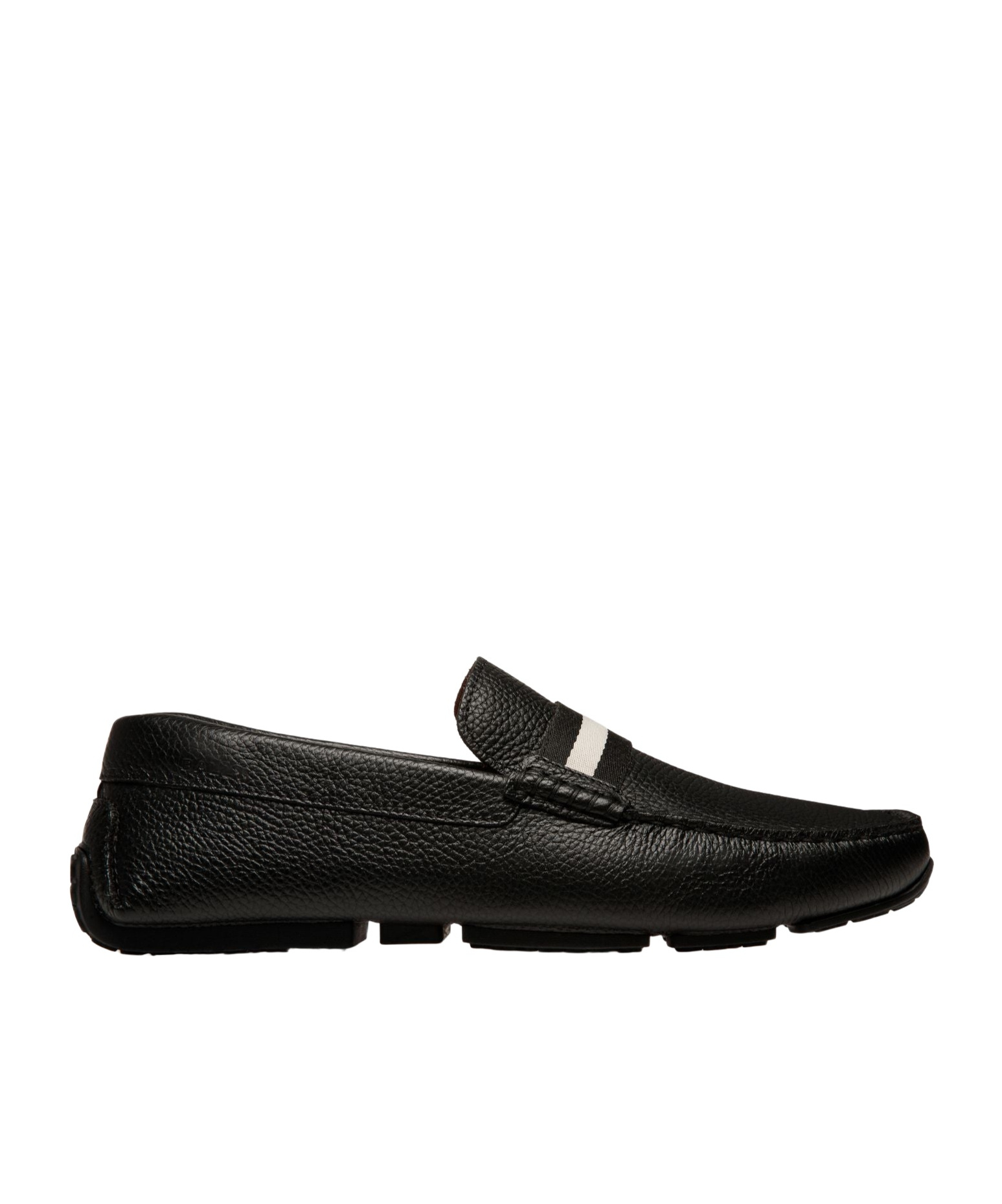 Bally Crossover-strap Detail Loafers In Black