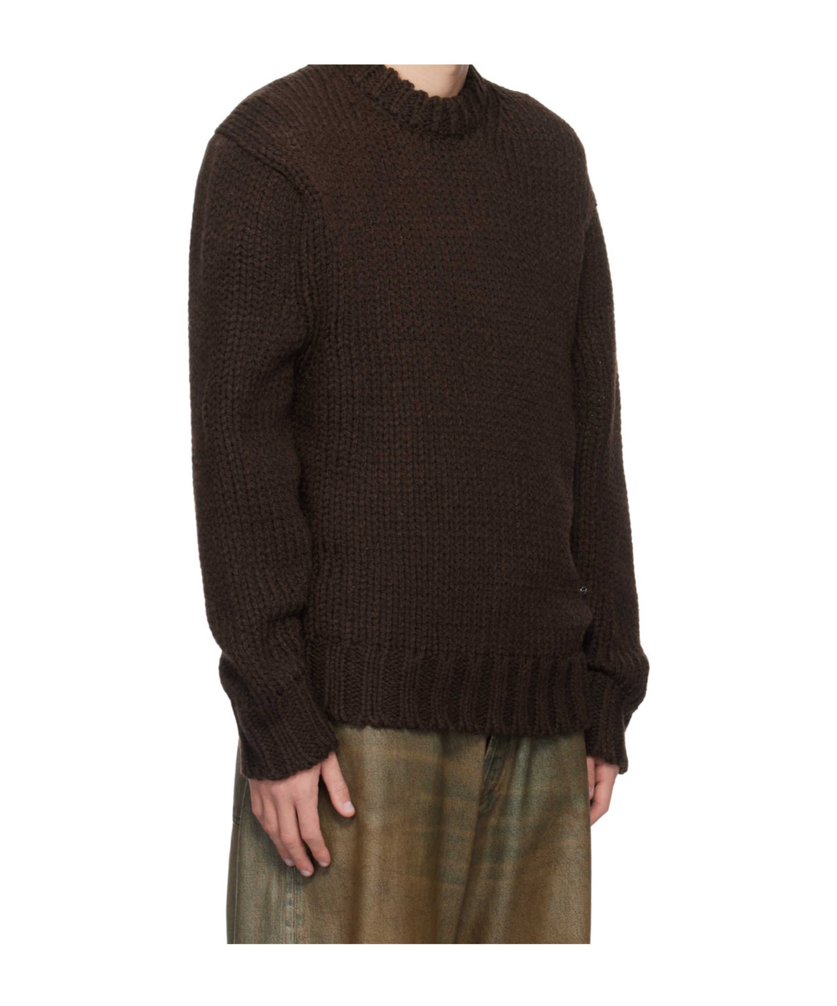 We11 Done Long-sleeved Sweater In Black