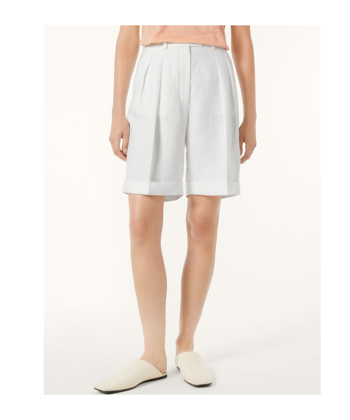 Loro Piana George Bermuda Shorts In White