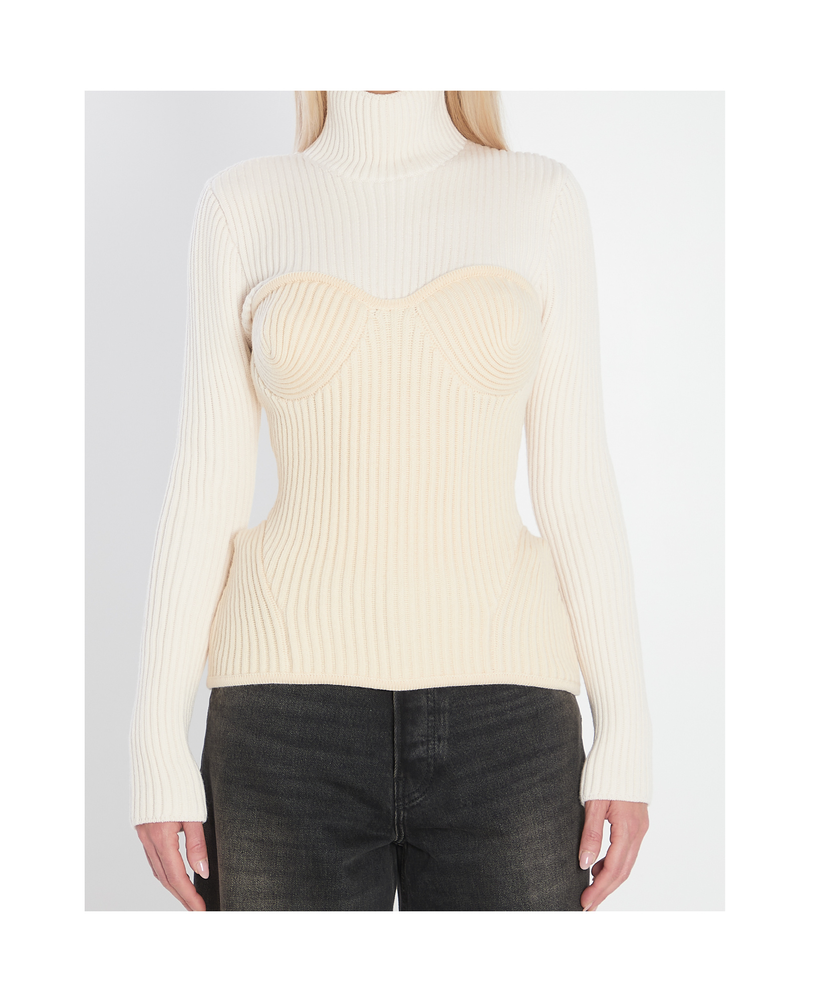 Jean Paul Gaultier Ribbed Knit Pullover