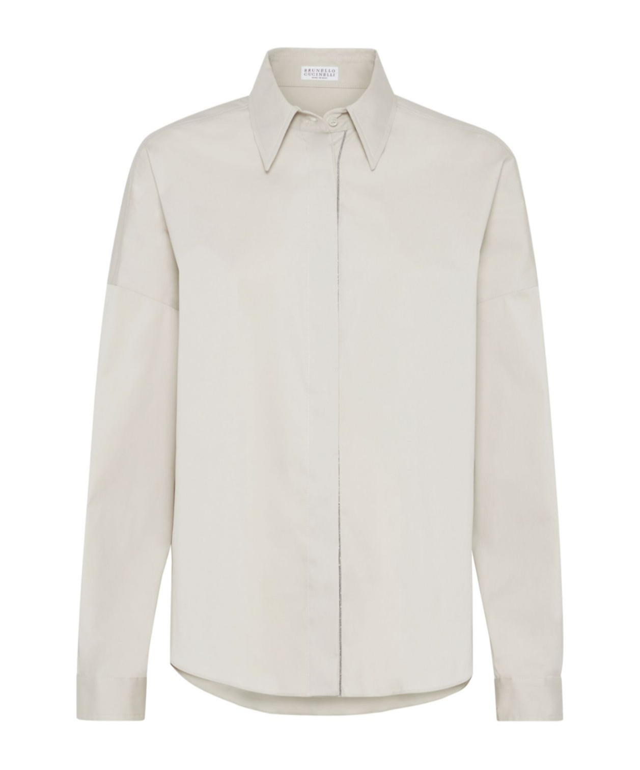 Brunello Cucinelli Monili-detail Poplin Shirt