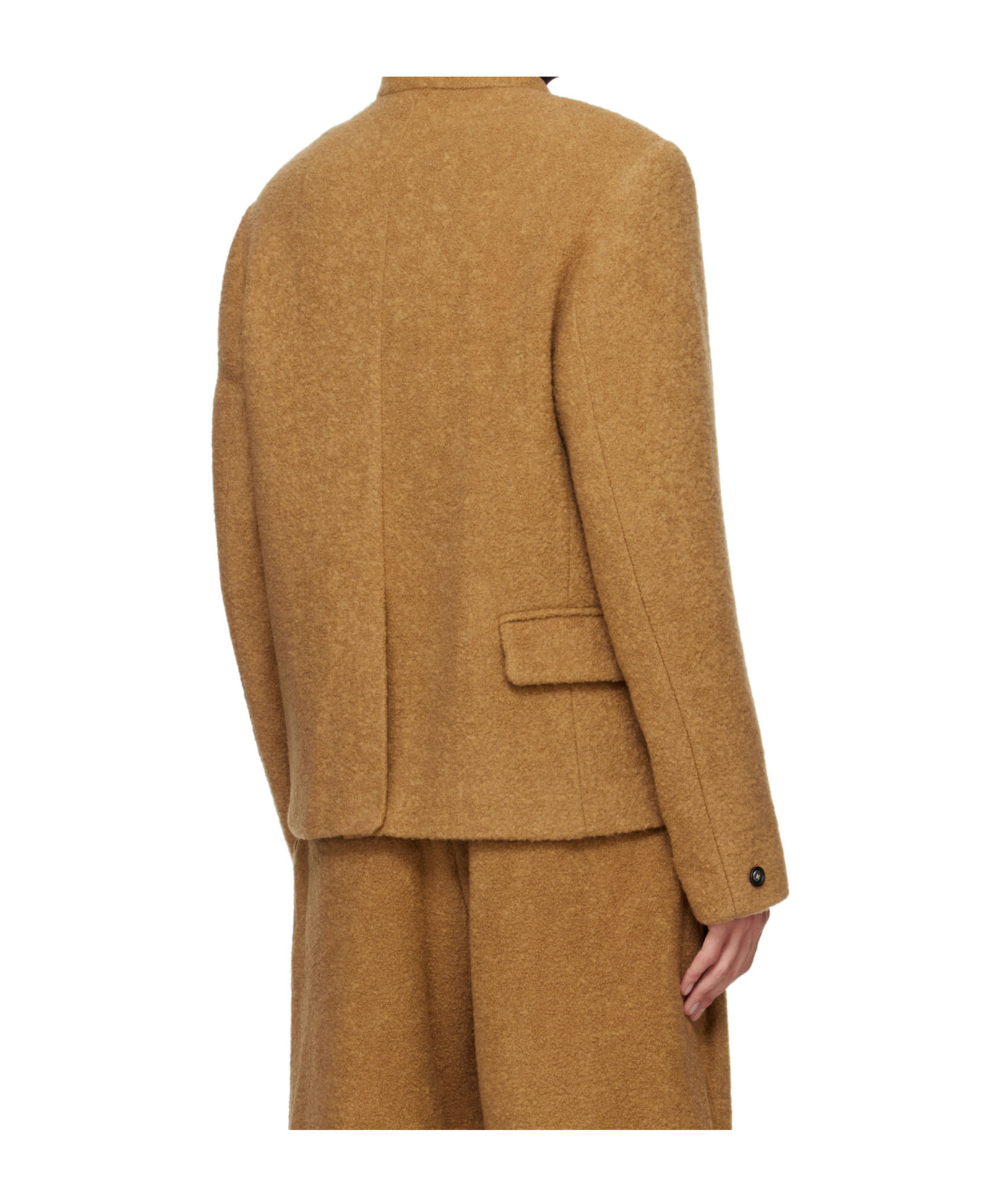 Ader Error Long-sleeved Casual Jacket In Brown