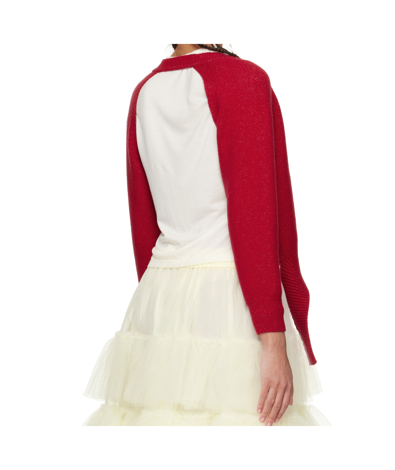 Simone Rocha Open-back Cardigan In Red