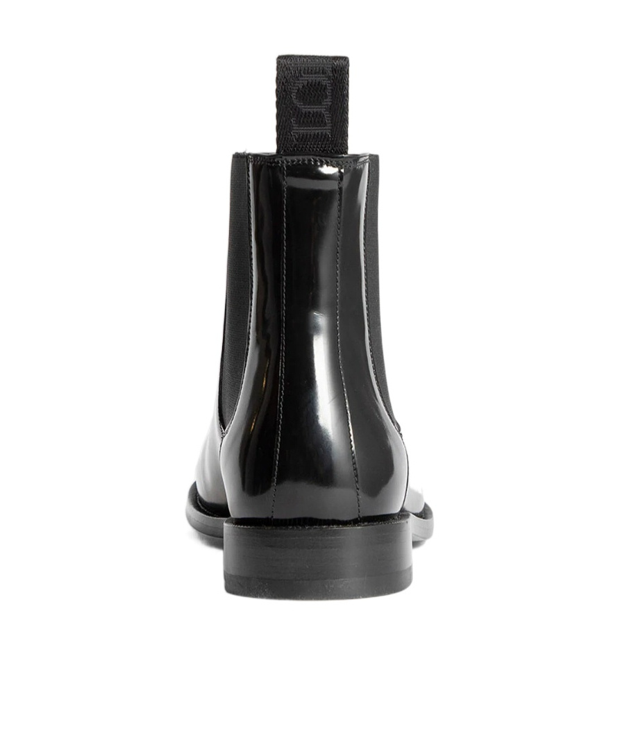 Loewe Women's Campo Patent Leather Chelsea Boots In Black