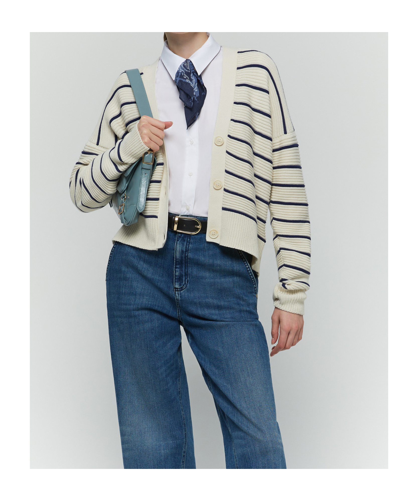 Iblues Soft Cardigan In White