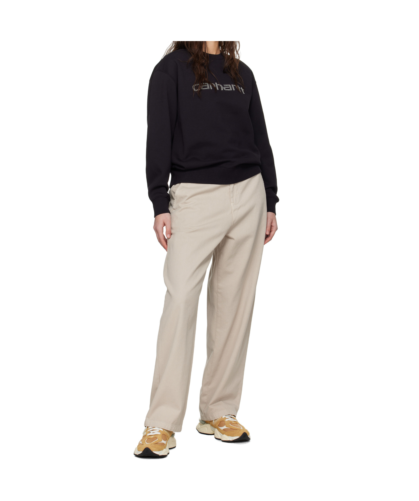 Carhartt Beige Brady Trousers In Nude