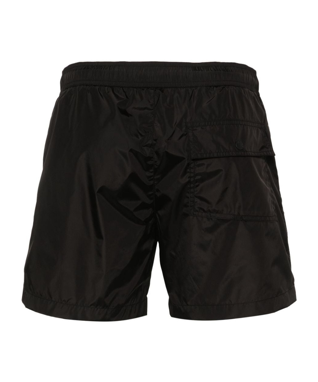 Shop Moncler Logo-patch Swim Shorts In Black