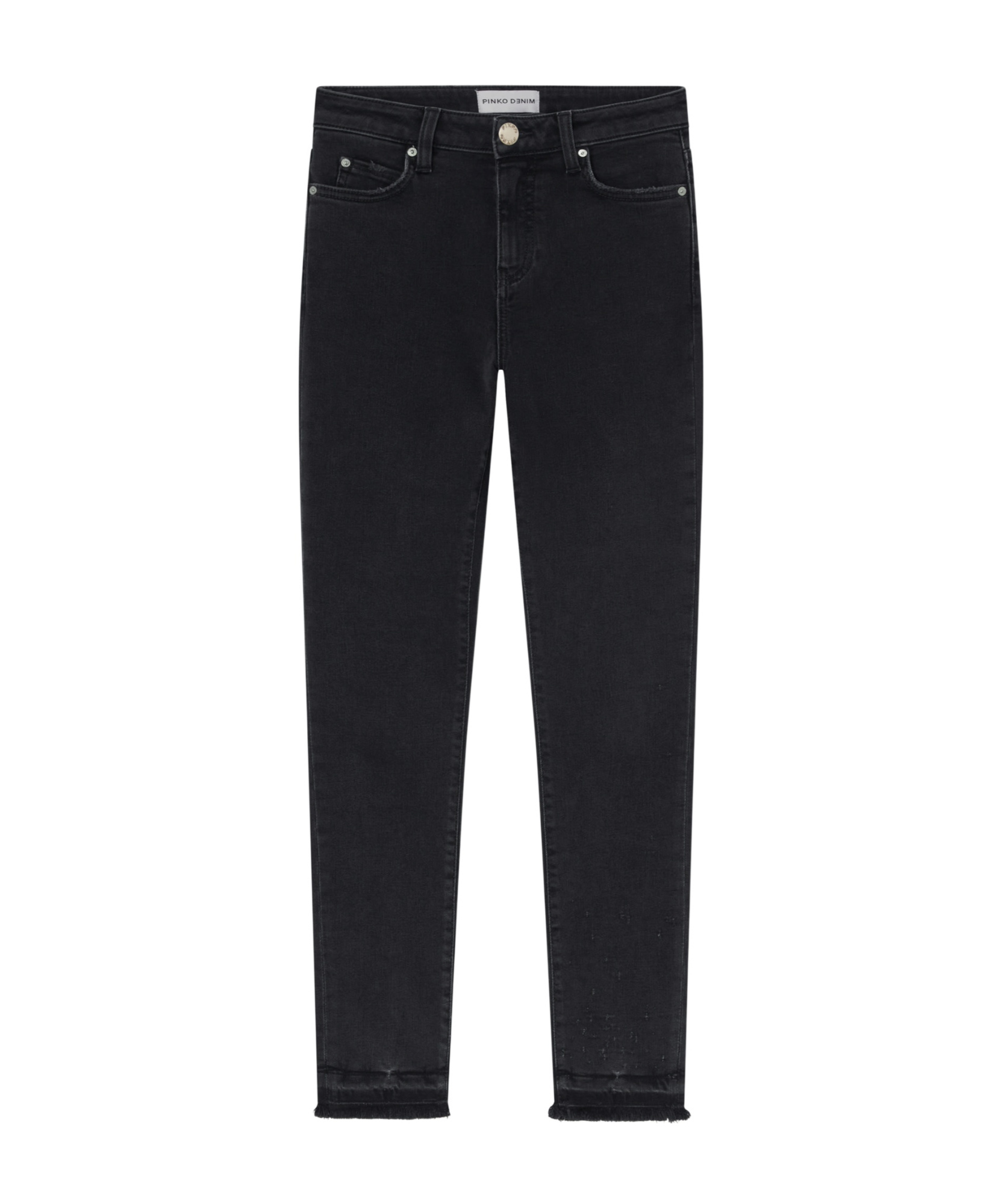 Pinko Sabrina Cotton-blend Jeans In Black