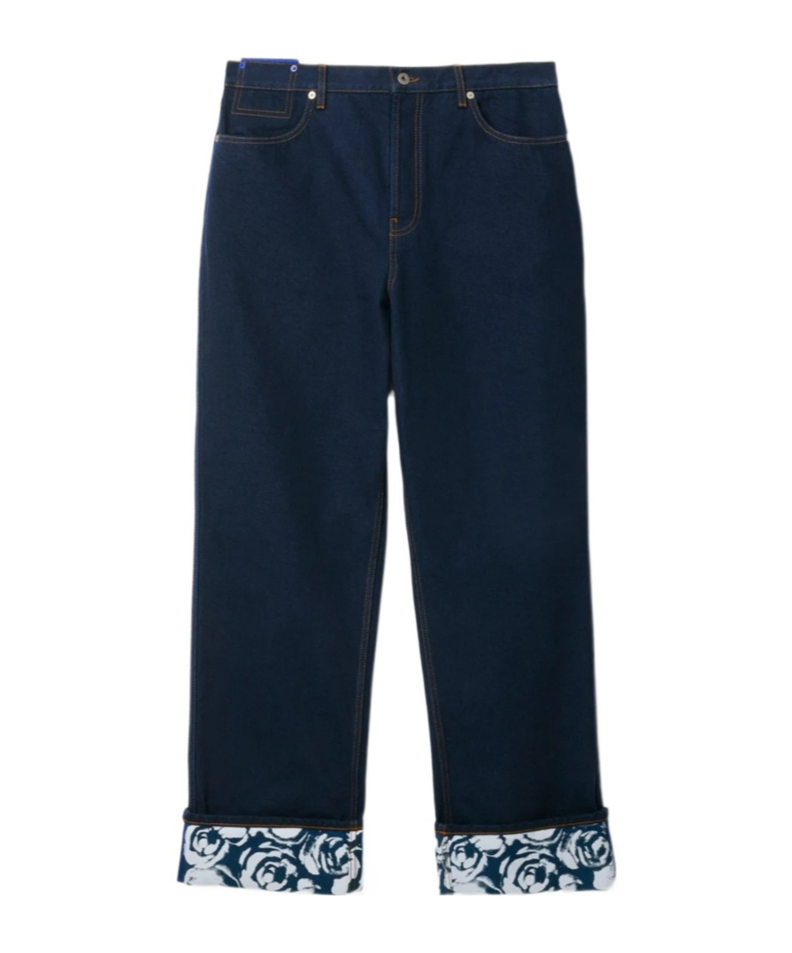 Burberry Japanese Denim Baggy Jeans In In Black
