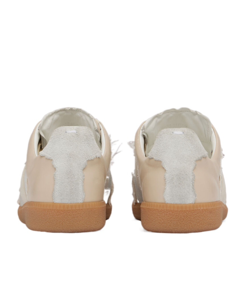Maison Margiela Replica Inside Out Lace-up Sneakers In Nude