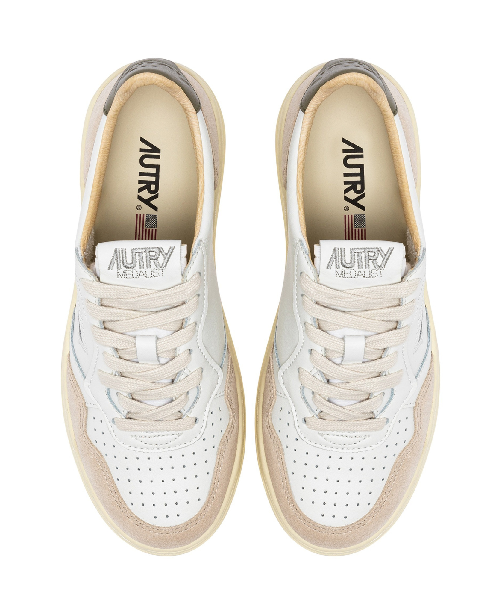 Autry Round Head Low-cut Casual Shoes In Nude