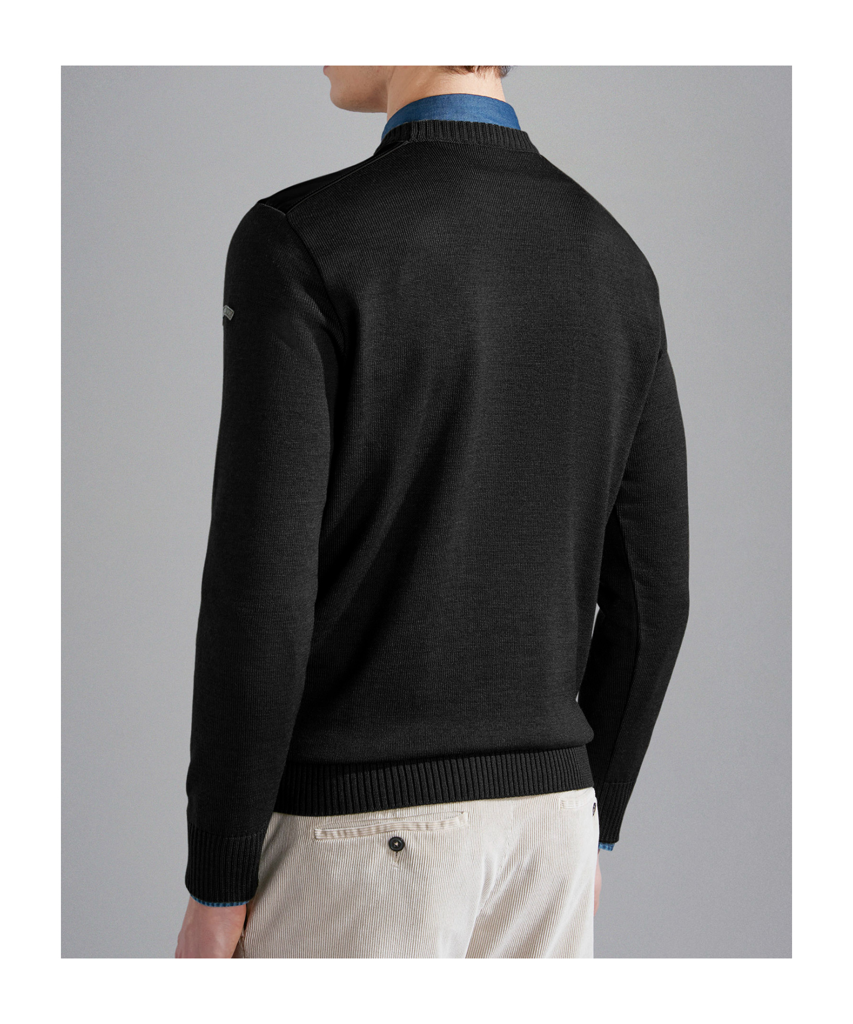 PAUL & SHARK TYPHOON-INSERTS WOOL SWEATER