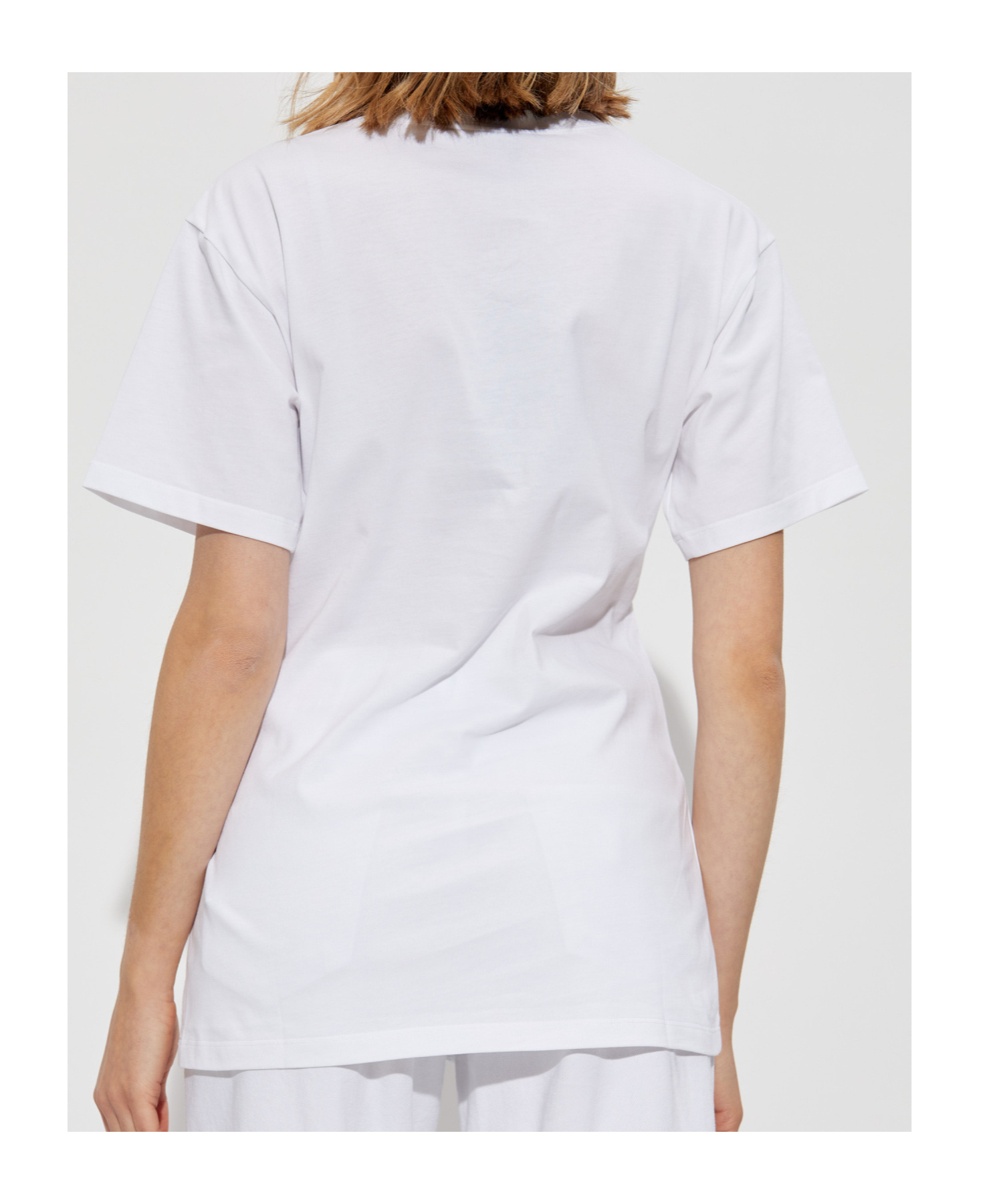 Versace Safety Pin Embroidered T-shirt In White